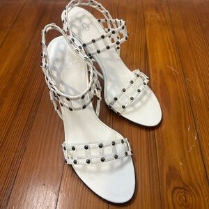 Elegant White Joey Strappy Heels